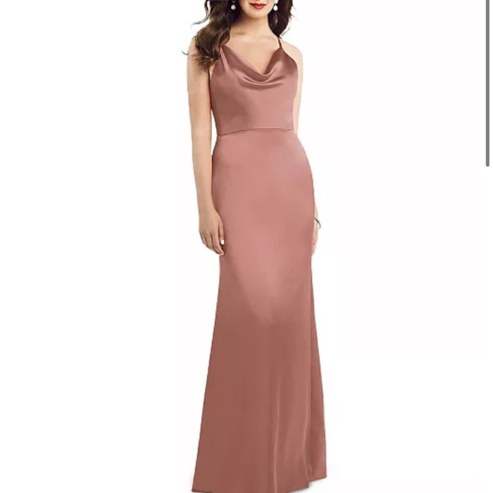 Dressy diamond Cowlneck Sleeveless Maxi Dress